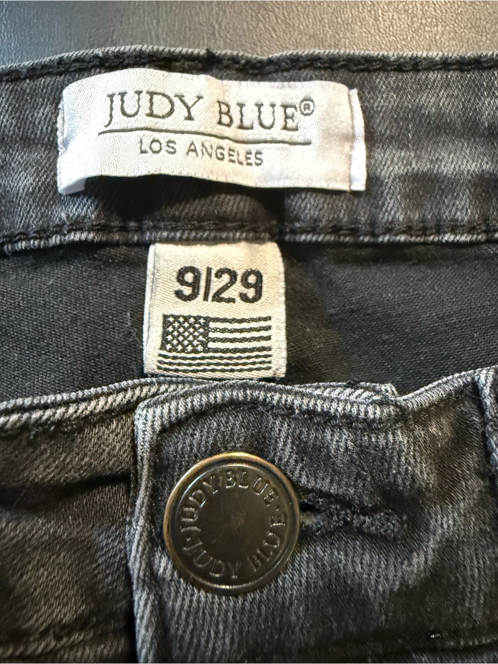Judy Blue Faded Black Distressed Skinny Jeans size 9/29